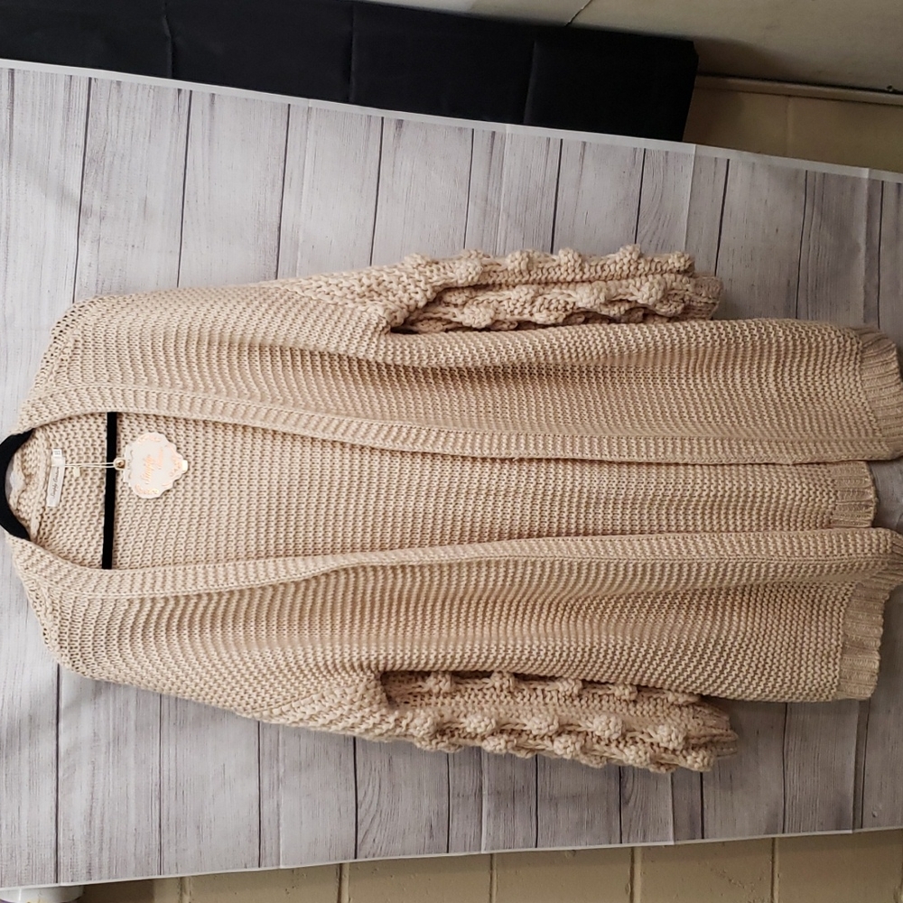 NWT Womens Open Front Sweater Cardigan